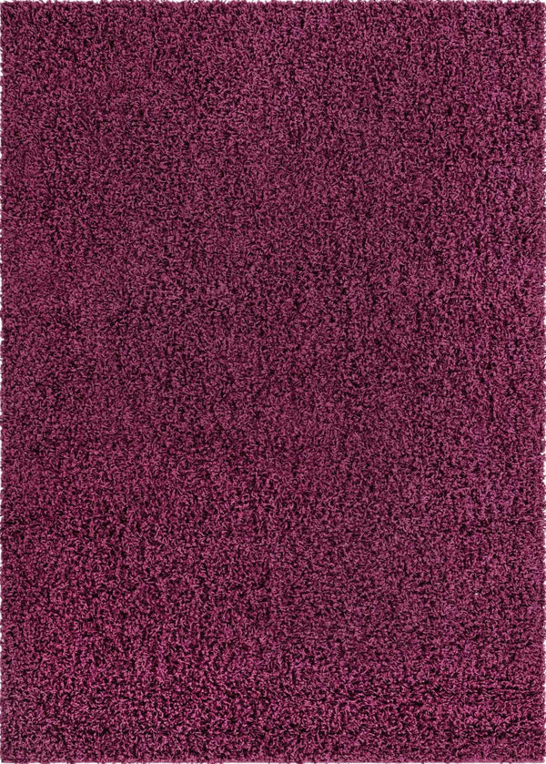 Plush Oasis Collection Area Rug - Serenity (Eggplant Purple) Rectangle Eggplant Purple Main