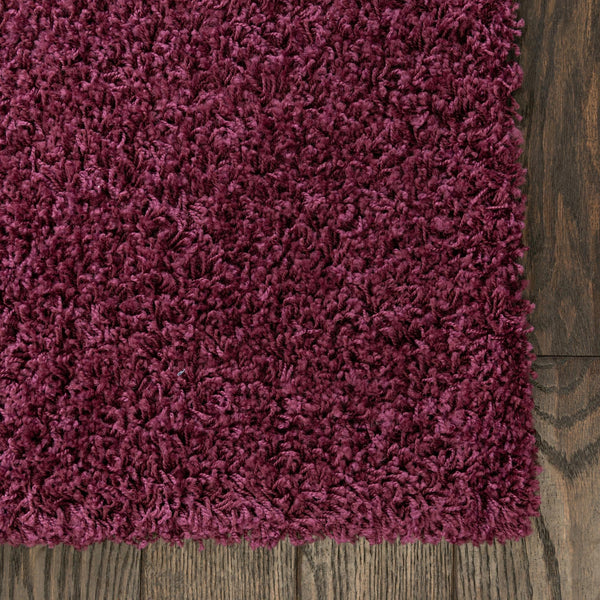 Plush Oasis Collection Area Rug - Serenity (Eggplant Purple) Rectangle Eggplant Purple  lifestyle 12