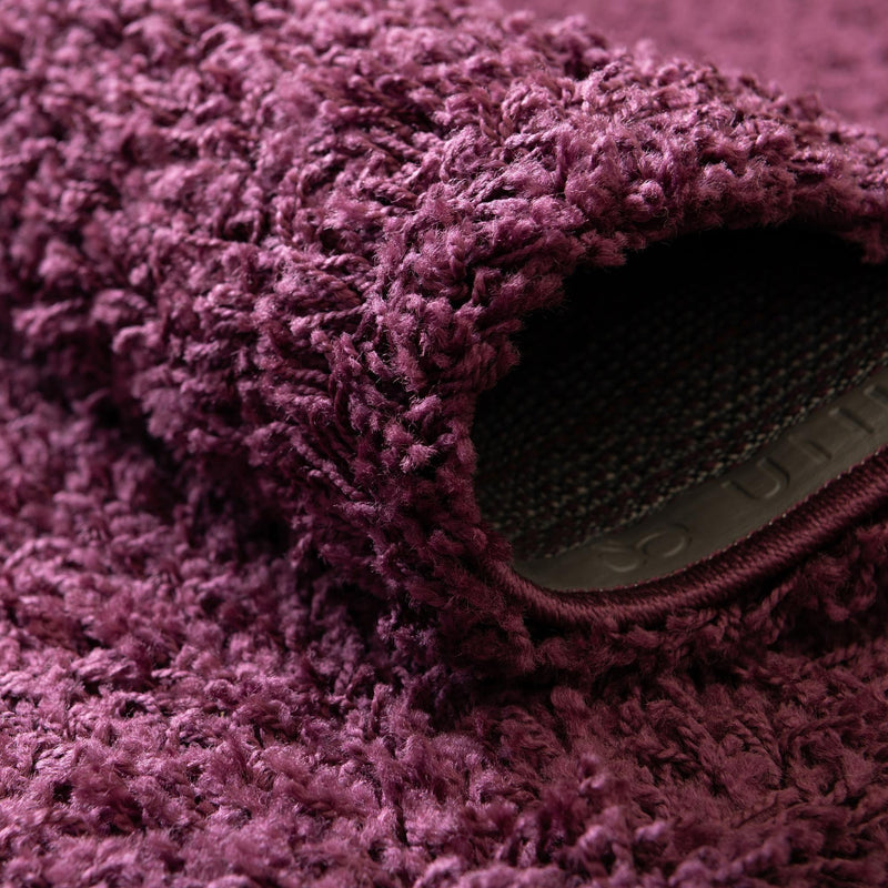 Plush Oasis Collection Area Rug - Serenity (Eggplant Purple) Rectangle Eggplant Purple  lifestyle 17