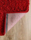 Plush Oasis Collection Area Rug - Serenity (Cherry Red) Square Cherry Red  lifestyle 49