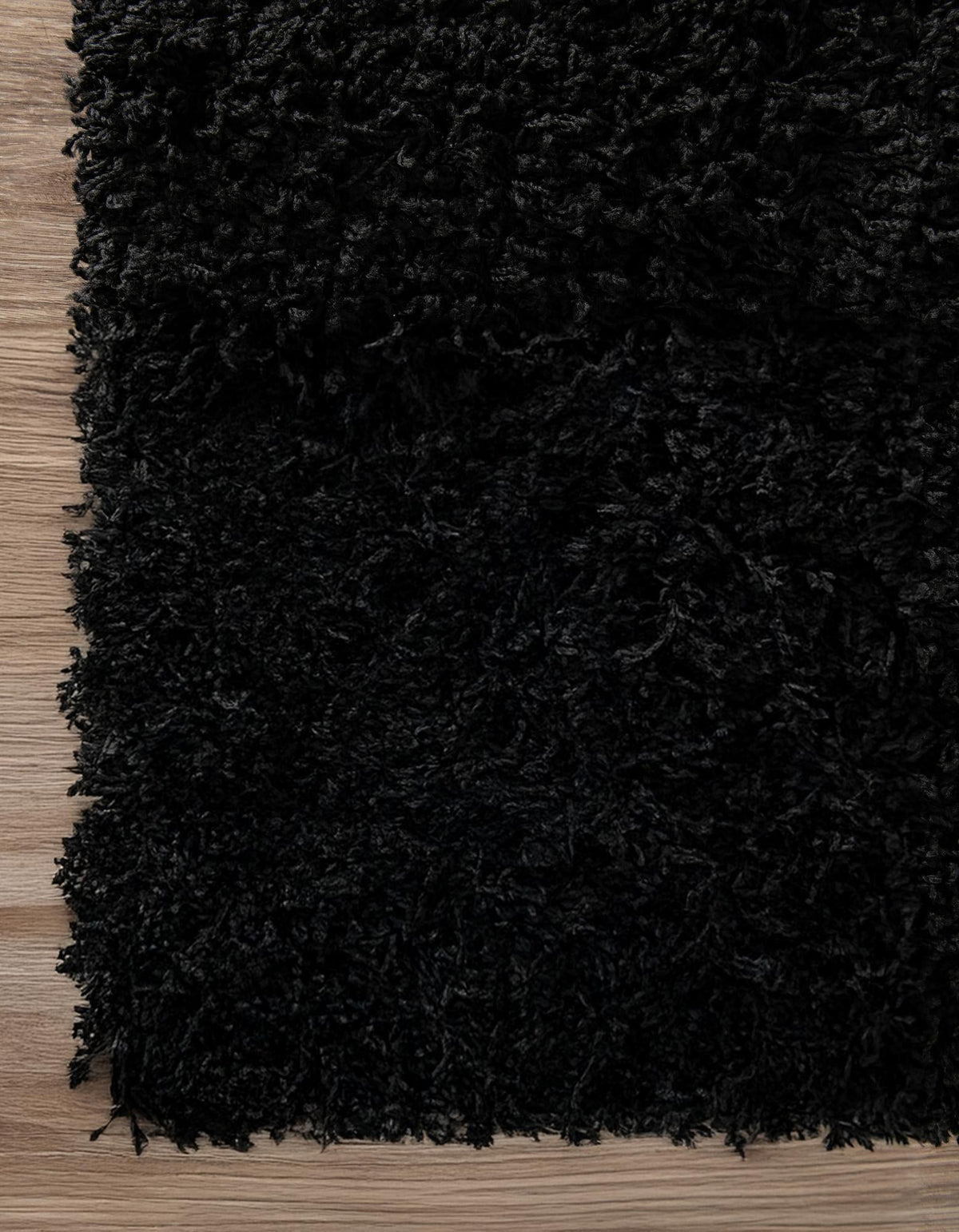 Plush Oasis Collection Area Rug - Serenity (Jet Black) Square Jet Black  lifestyle 23