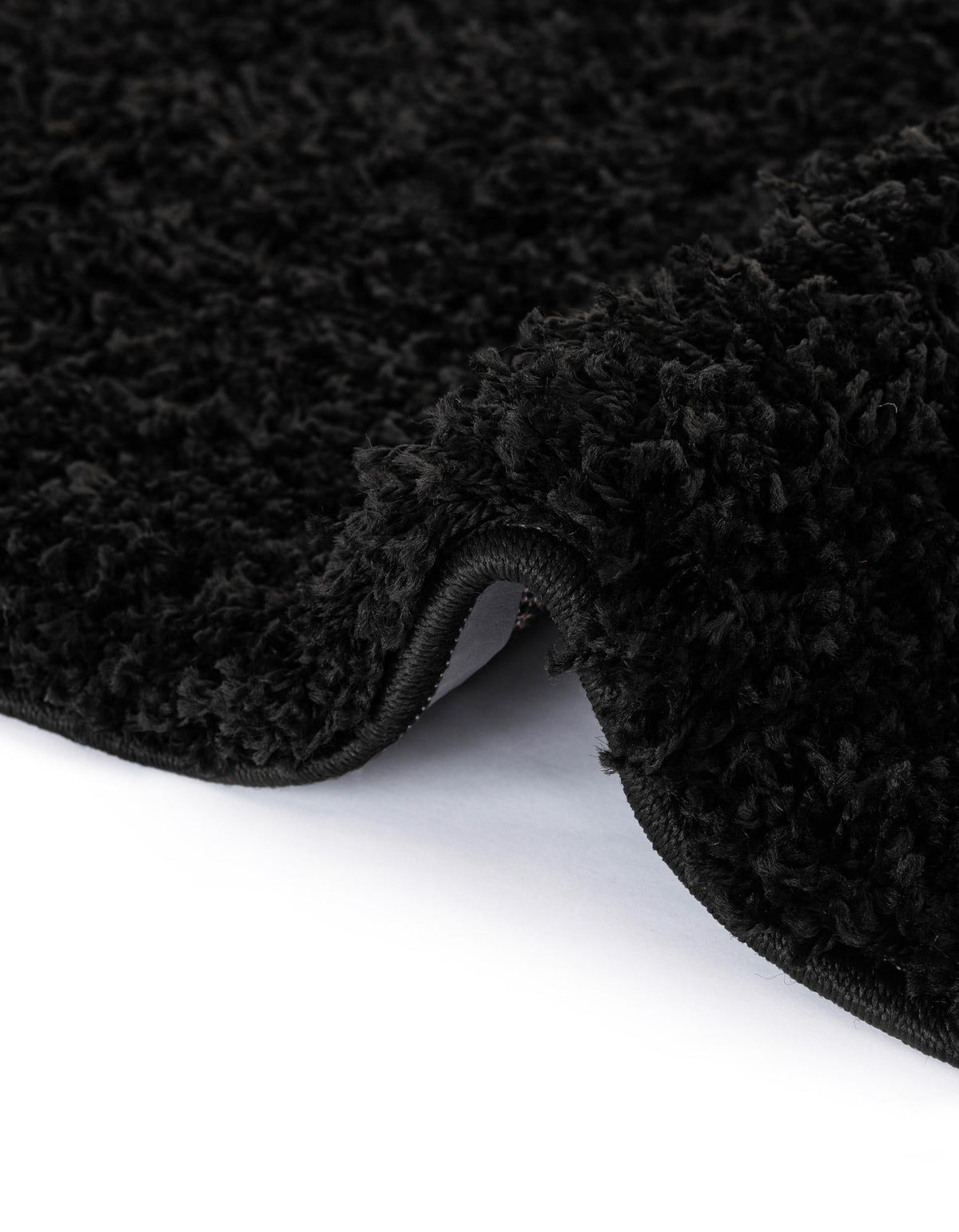 Plush Oasis Collection Area Rug - Serenity (Jet Black) Rectangle Jet Black  lifestyle 9