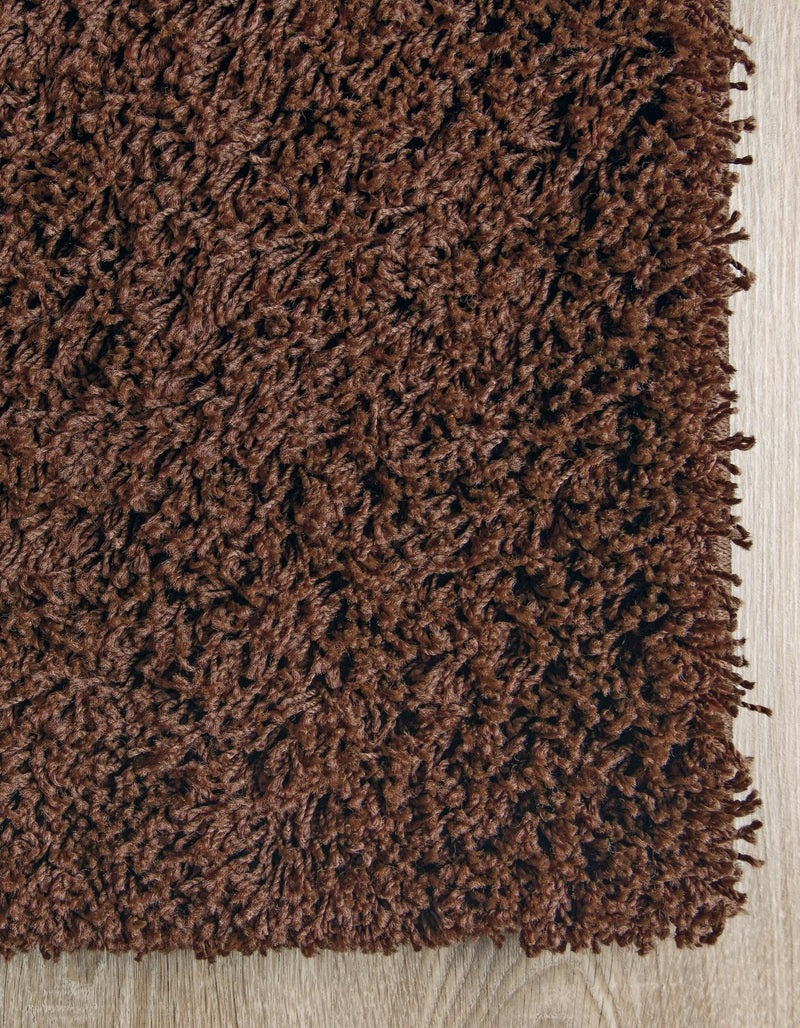 Plush Oasis Collection Area Rug - Serenity (Chocolate Brown) Rectangle Chocolate Brown  lifestyle 44