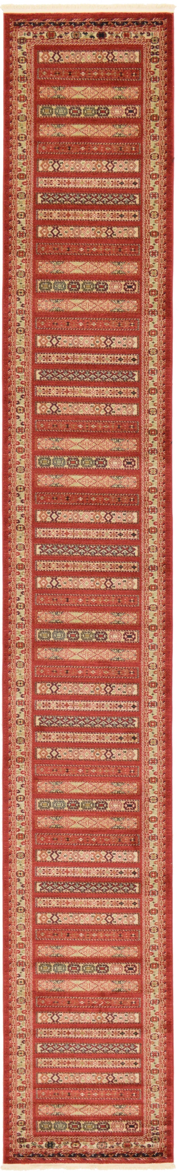 Zagros Oasis Collection Area Rug -  Khorramabad Runner Rust Red  lifestyle 42