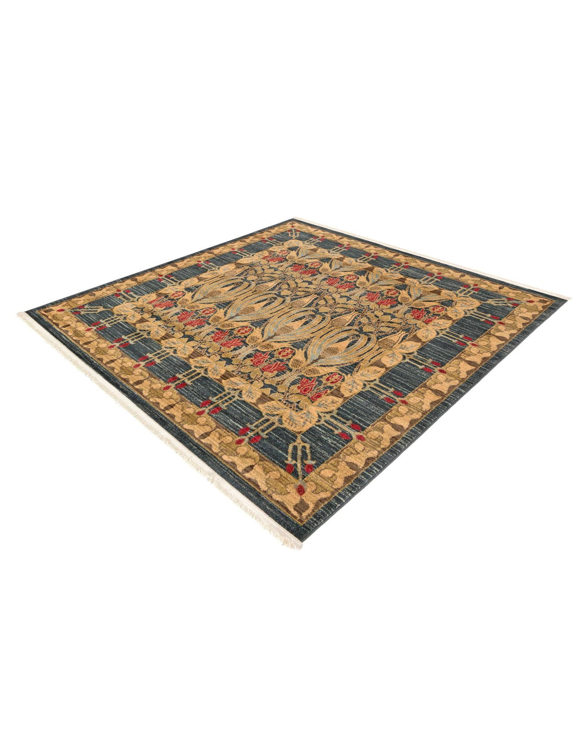 Chelsea Elegance Collection Area Rug -  Brompton (Navy Blue) Square Navy Blue  lifestyle 142