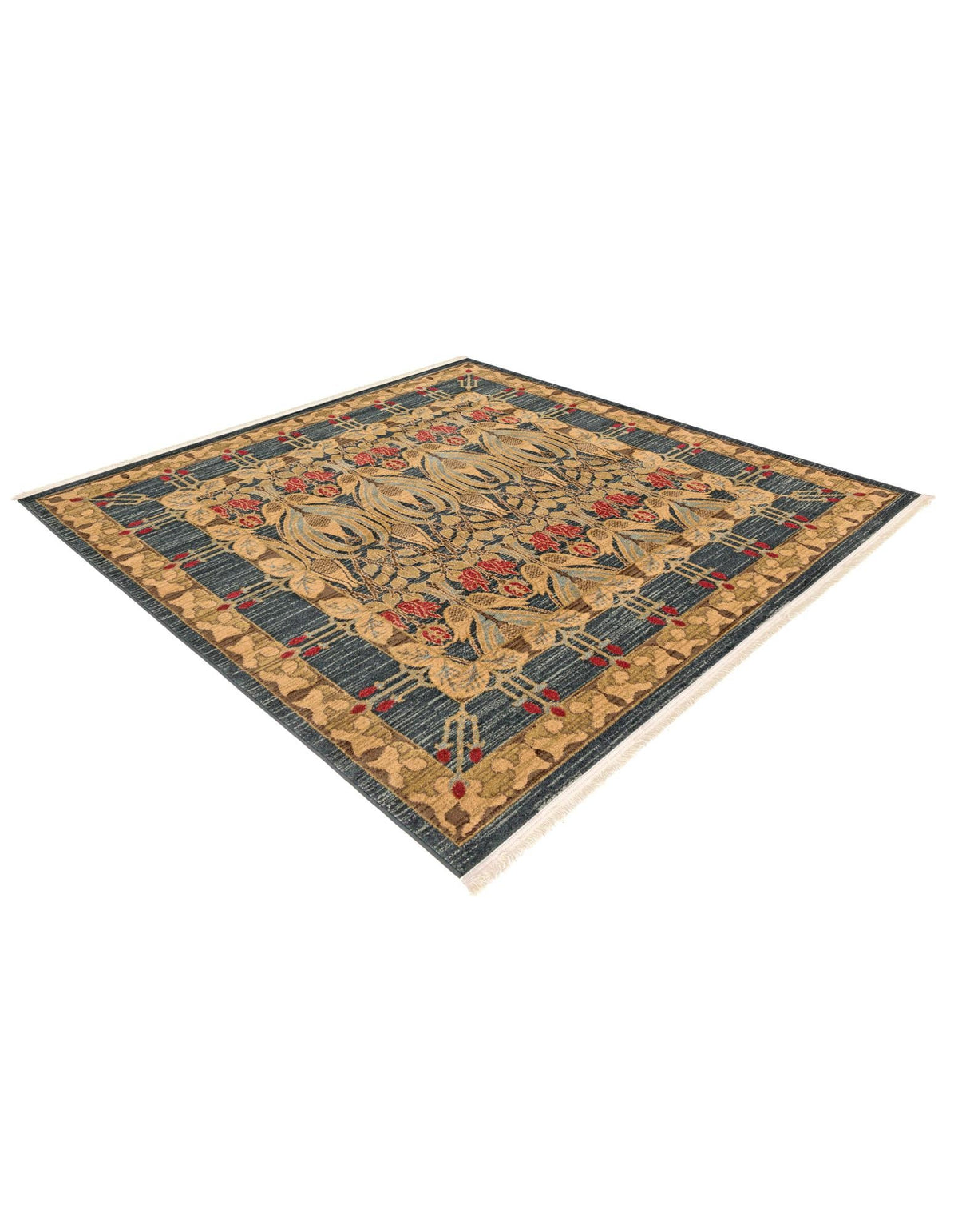 Chelsea Elegance Collection Area Rug -  Brompton (Navy Blue) Square Navy Blue  lifestyle 143