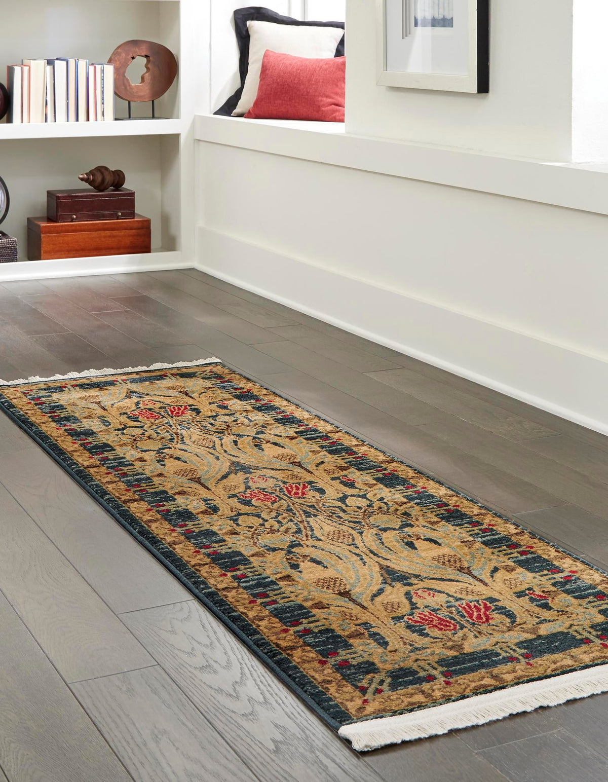 Chelsea Elegance Collection Area Rug -  Brompton (Navy Blue) Runner Navy Blue  lifestyle 48