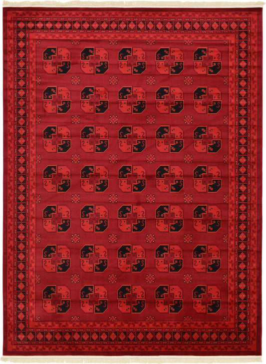Samarkand Elegance Collection Area Rug -  Nurota Rectangle Red Main