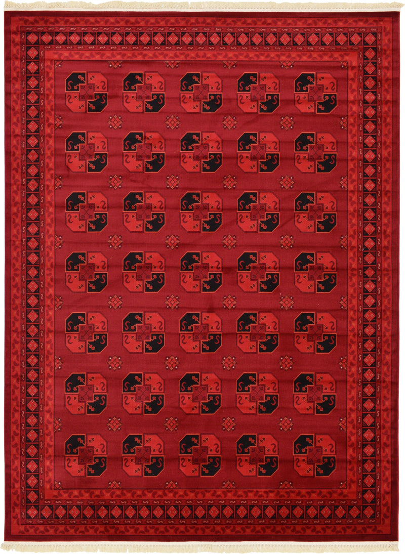 Samarkand Elegance Collection Area Rug -  Nurota Rectangle Red Main