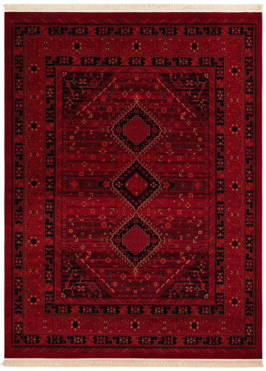 Samarkand Elegance Collection Area Rug -  Zarafshan Rectangle Red Main