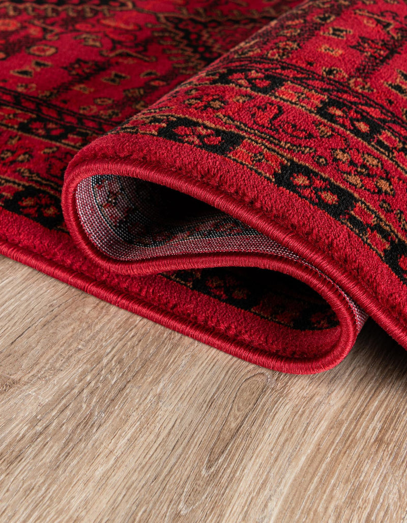 Samarkand Elegance Collection Area Rug -  Zarafshan Rectangle Red  lifestyle 4