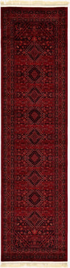 Samarkand Elegance Collection Area Rug -  Zarafshan Runner Red  lifestyle 20