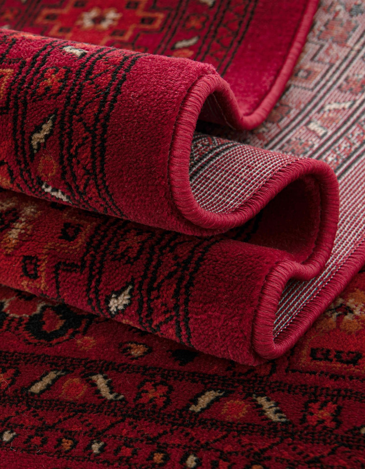 Samarkand Elegance Collection Area Rug -  Fergana Rectangle Red  lifestyle 13