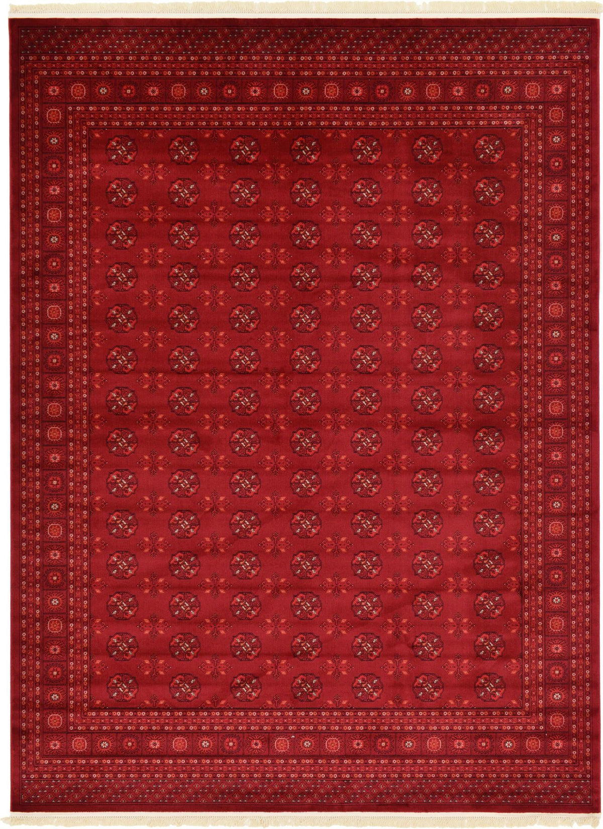Samarkand Elegance Collection Area Rug -  Konye-Urgench Rectangle Red Main