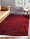 Samarkand Elegance Collection Area Rug -  Konye-Urgench Rectangle Red  lifestyle 2