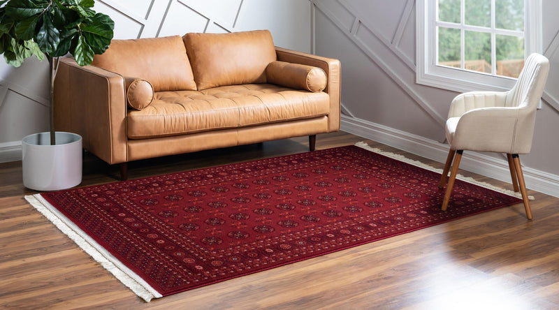 Samarkand Elegance Collection Area Rug -  Konye-Urgench Rectangle Red  lifestyle 3