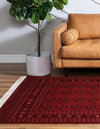 Samarkand Elegance Collection Area Rug -  Konye-Urgench Rectangle Red  lifestyle 5