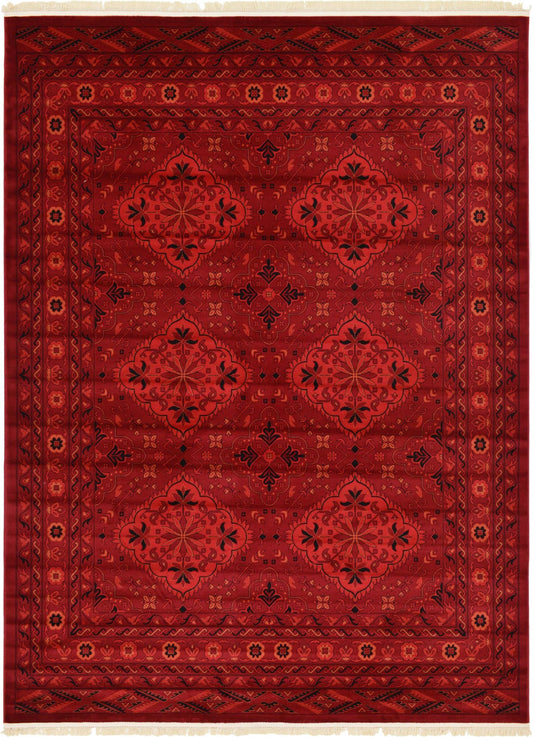 Samarkand Elegance Collection Area Rug -  Samanid Rectangle Red  lifestyle 2