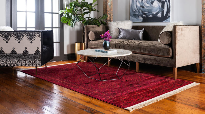 Samarkand Elegance Collection Area Rug -  Samanid Rectangle Red  lifestyle 3