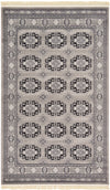 Samarkand Elegance Collection Area Rug -  Nurota Rectangle Gray  lifestyle 2