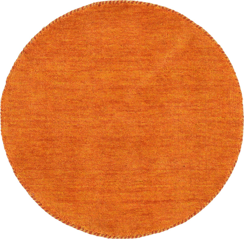 Tonal Oasis Collection Area Rug -  Lenox (Orange) Round Orange  lifestyle 7