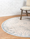 Heritage Retreat Collection Area Rug -  Villa Round Beige  lifestyle 14