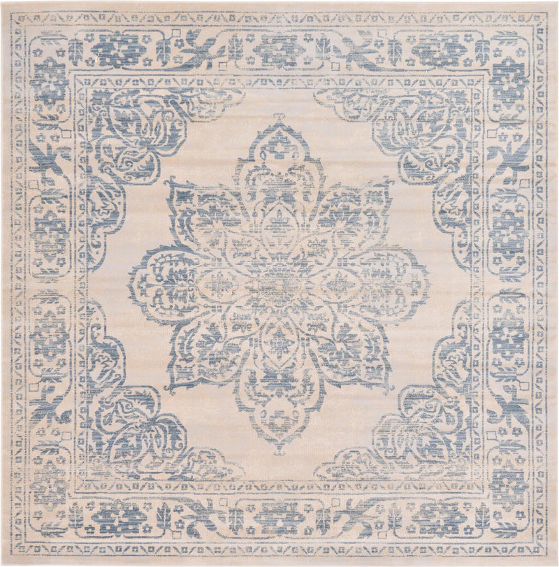 Heritage Retreat Collection Area Rug -  Estate Square Beige  lifestyle 25