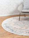 Heritage Retreat Collection Area Rug -  Estate Round Beige  lifestyle 28
