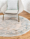 Heritage Retreat Collection Area Rug -  Estate Round Beige  lifestyle 32