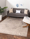 Heritage Retreat Collection Area Rug -  Estate Square Gray  lifestyle 31