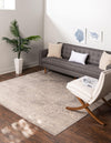 Heritage Retreat Collection Area Rug -  Estate Square Gray  lifestyle 36