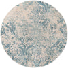 Heritage Retreat Collection Area Rug -  Homestead Round Blue  lifestyle 36