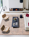 Heritage Retreat Collection Area Rug -  Hearth Square Beige  lifestyle 36