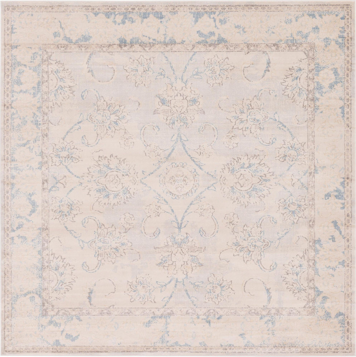 Heritage Retreat Collection Area Rug -  Hearth Square Beige  lifestyle 24