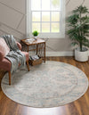 Heritage Retreat Collection Area Rug -  Hearth Round Beige  lifestyle 38