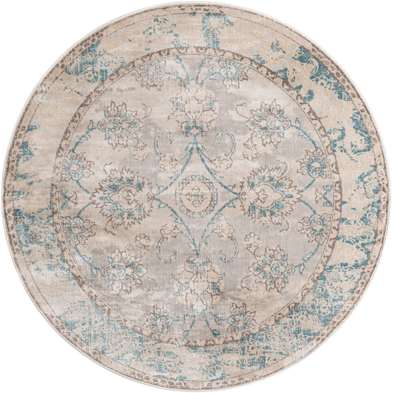 Heritage Retreat Collection Area Rug -  Hearth Round Beige  lifestyle 34