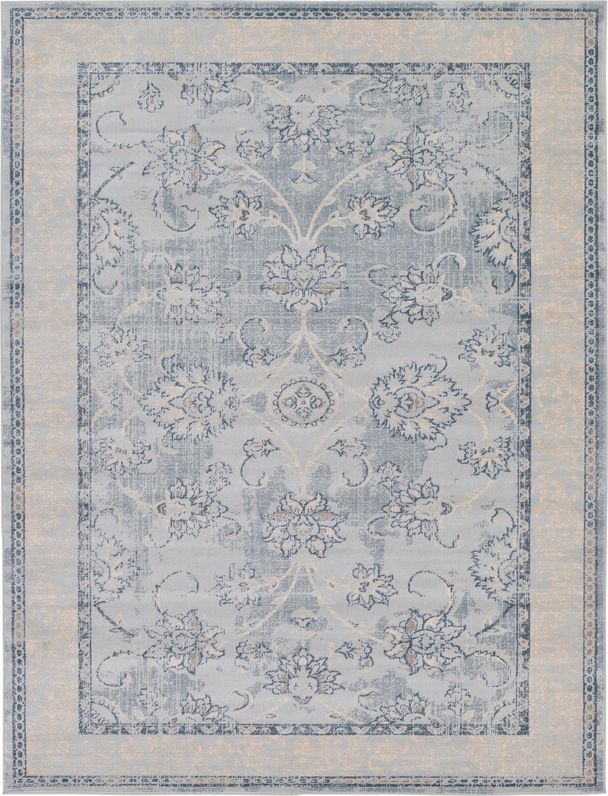 Heritage Retreat Collection Area Rug -  Hearth Rectangle Light Blue  lifestyle 2