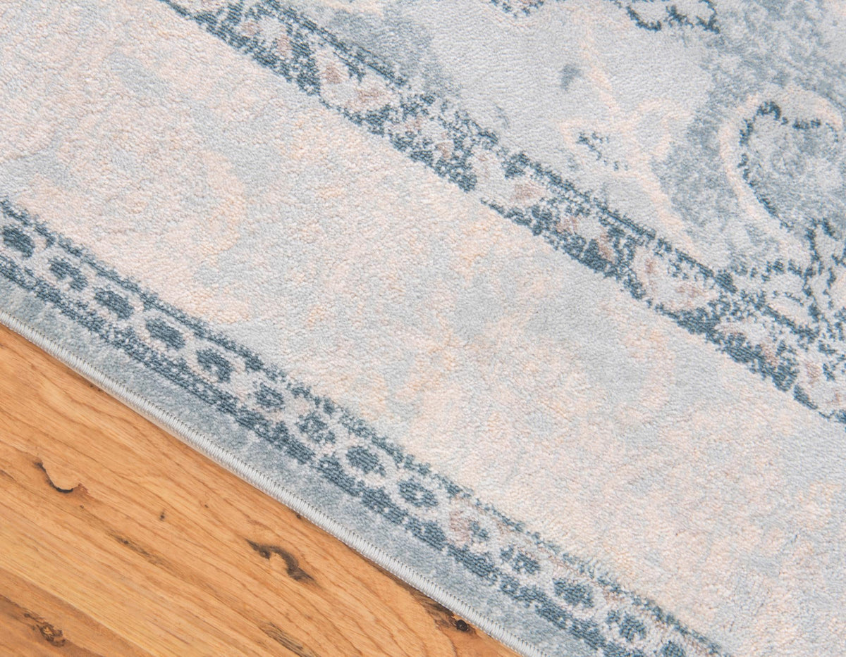 Heritage Retreat Collection Area Rug -  Hearth Rectangle Light Blue  lifestyle 6