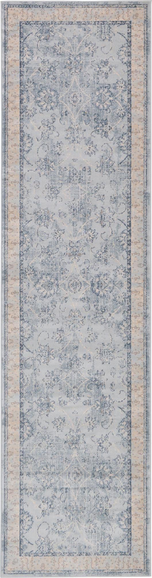 Heritage Retreat Collection Area Rug -  Hearth Runner Light Blue  lifestyle 27