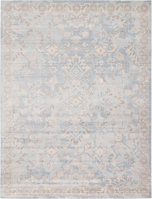 Heritage Retreat Collection Area Rug -  Dwelling Rectangle Light Blue Main