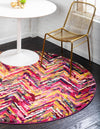 Marrakesh Elegance Collection Area Rug -  Taroudant Round Multi  lifestyle 15