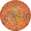 Sevilla Splendor Collection Area Rug - Alcazar Round Orange  lifestyle 79