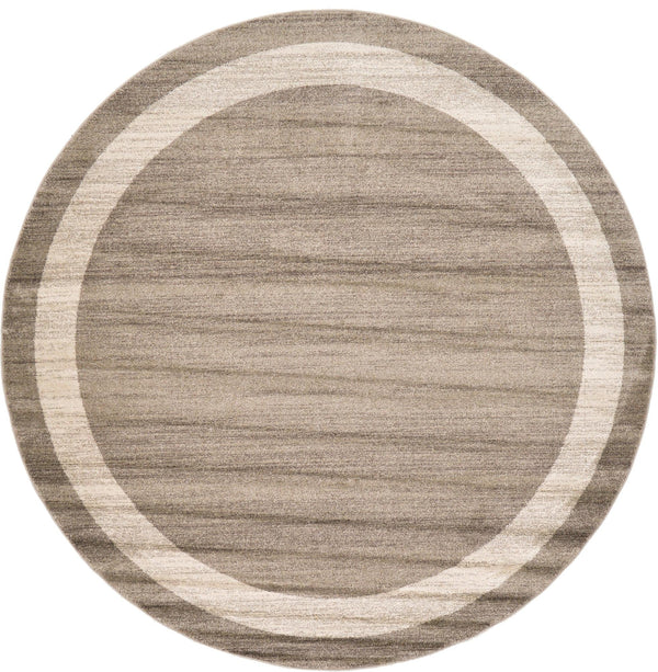 Studio Haven Collection Area Rug -  Alcove (Light Brown) Round Light Brown  lifestyle 17
