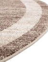 Studio Haven Collection Area Rug -  Alcove (Light Brown) Round Light Brown  lifestyle 28