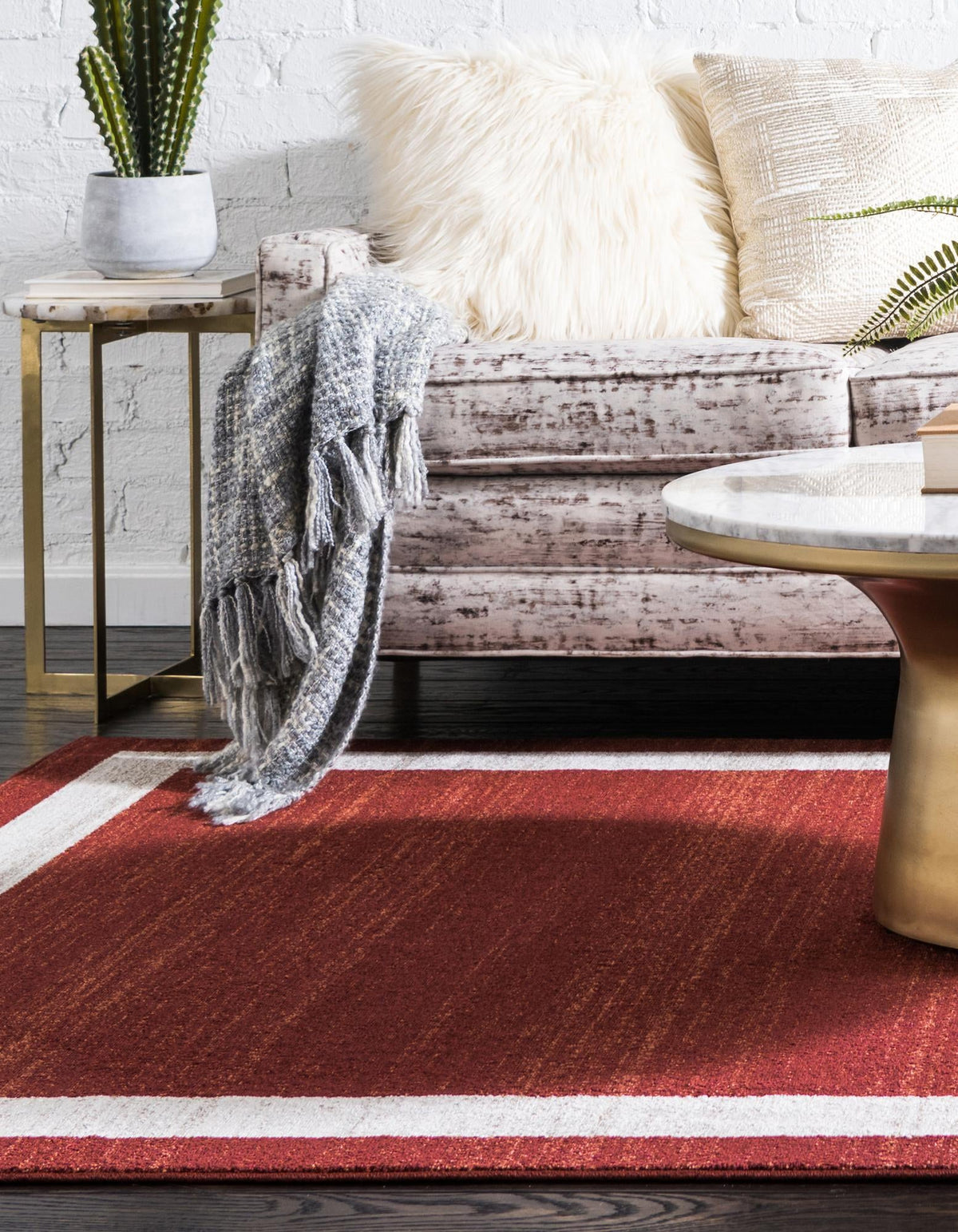 Studio Haven Collection Area Rug -  Alcove (Terracotta) Rectangle Terracotta  lifestyle 4