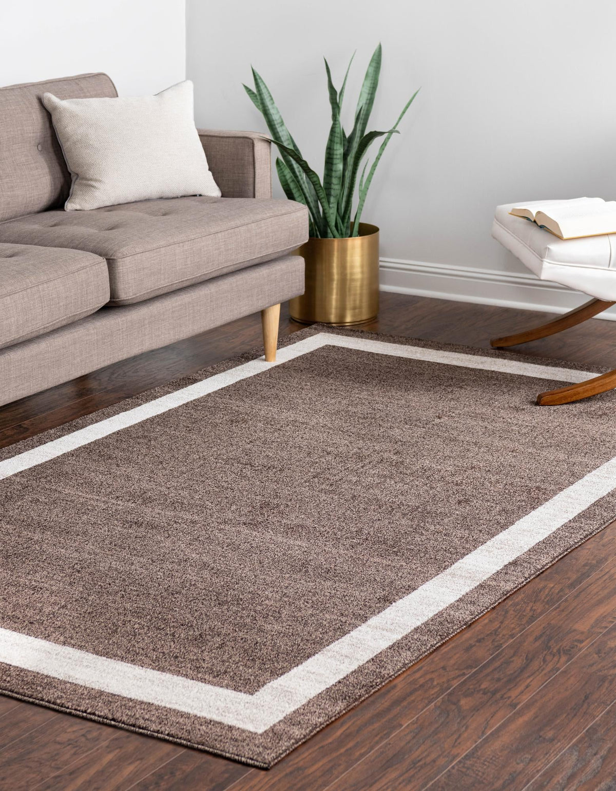 Studio Haven Collection Area Rug -  Alcove (Brown) Rectangle Brown  lifestyle 3