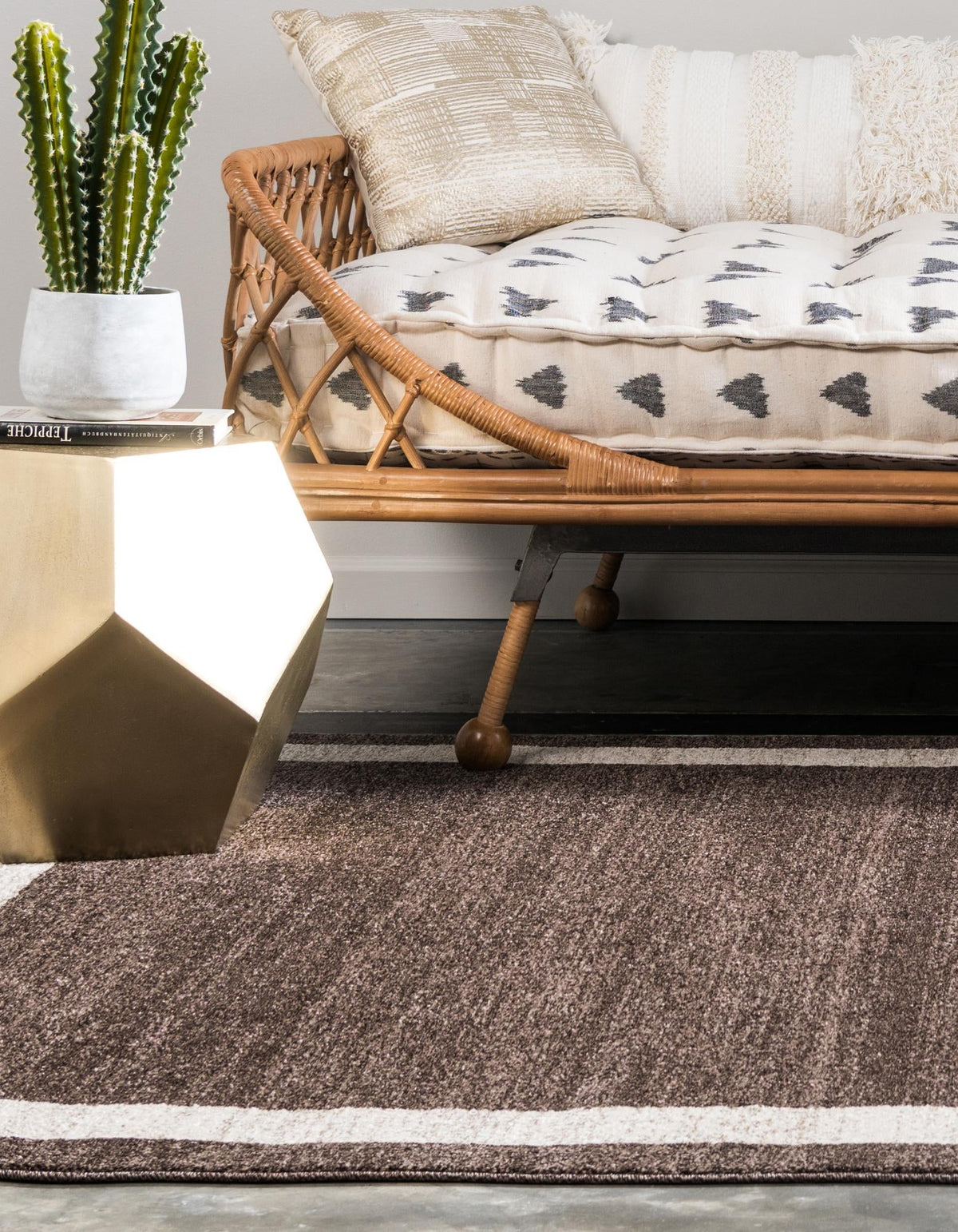 Studio Haven Collection Area Rug -  Alcove (Brown) Rectangle Brown  lifestyle 4