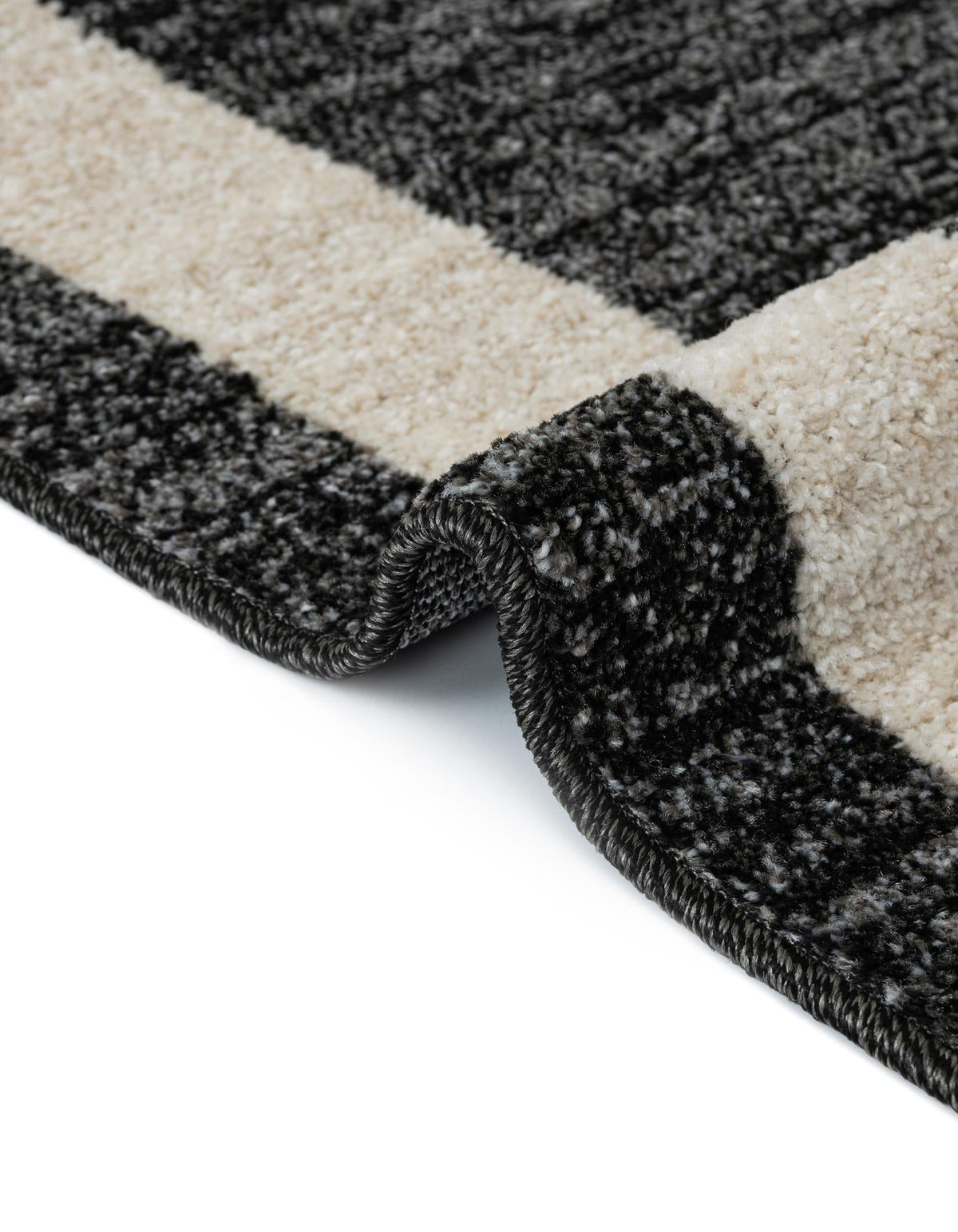Studio Haven Collection Area Rug -  Alcove (Black) Rectangle Black  lifestyle 10