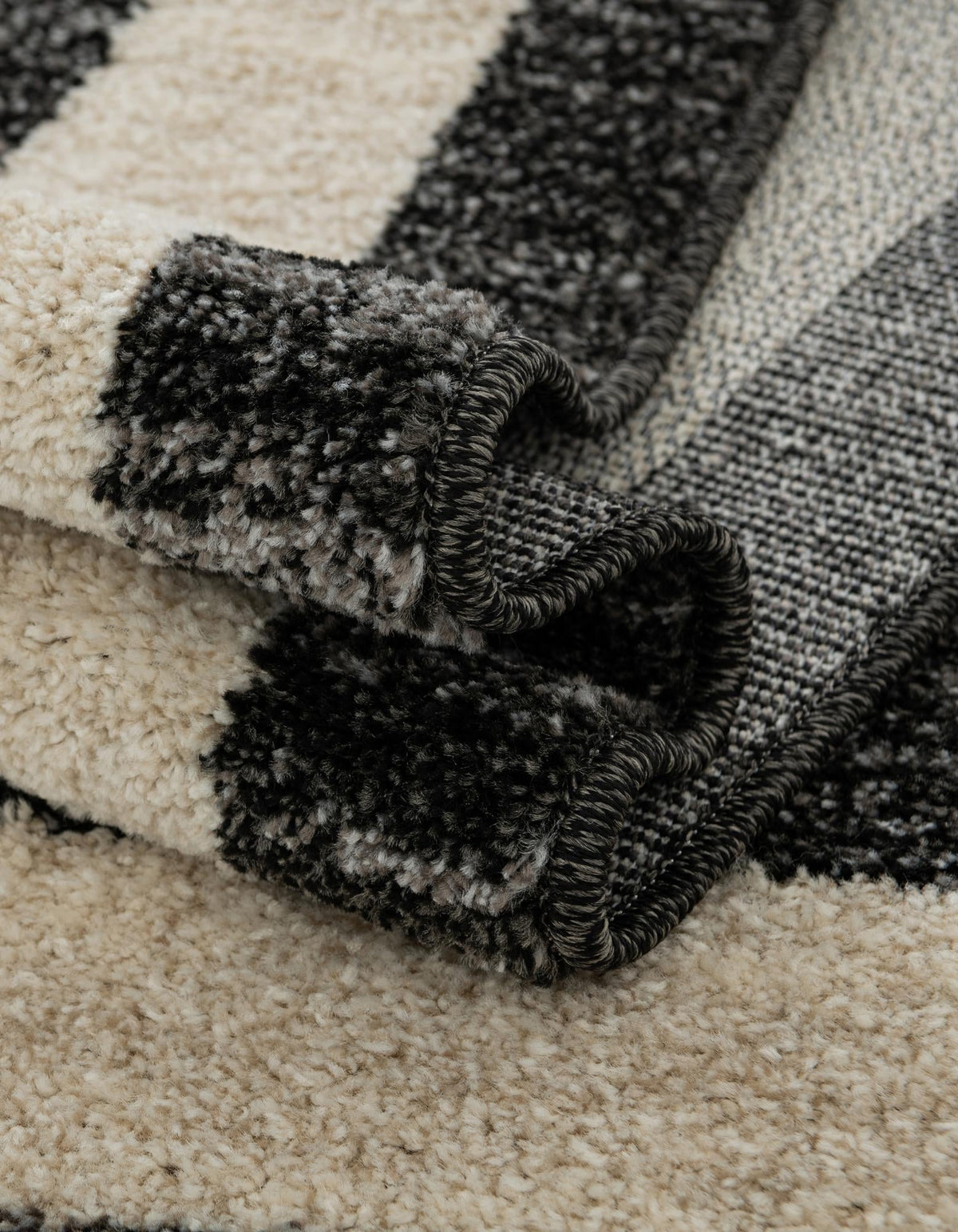 Studio Haven Collection Area Rug -  Alcove (Black) Rectangle Black  lifestyle 13