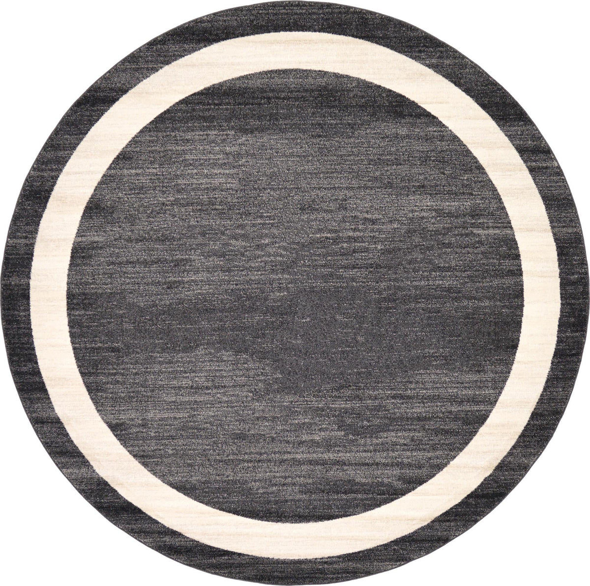 Studio Haven Collection Area Rug -  Alcove (Black) Round Black  lifestyle 17